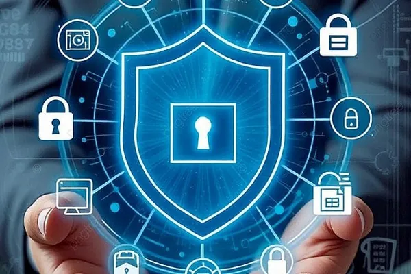 Biểu tượng cải tiến an ninh liên tục và công nghệ mới
